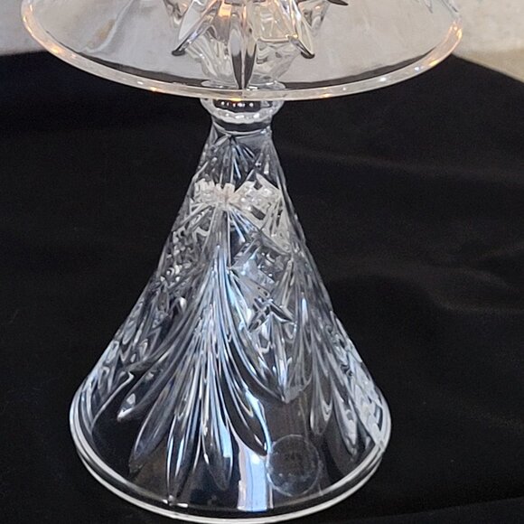 VINTAGE 24% LEAD CRYSTAL TEA LIGHT LAMP - Picture 11 of 14